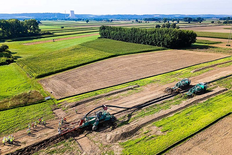 Vorführung des Pflugverfahrens. Bild (c) Streicher