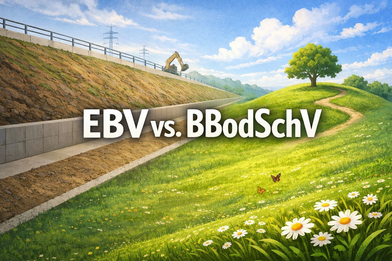 Ersatzbaustoffverordnung vs. Bundes-Bodenschutz und -Altlastenverordnung