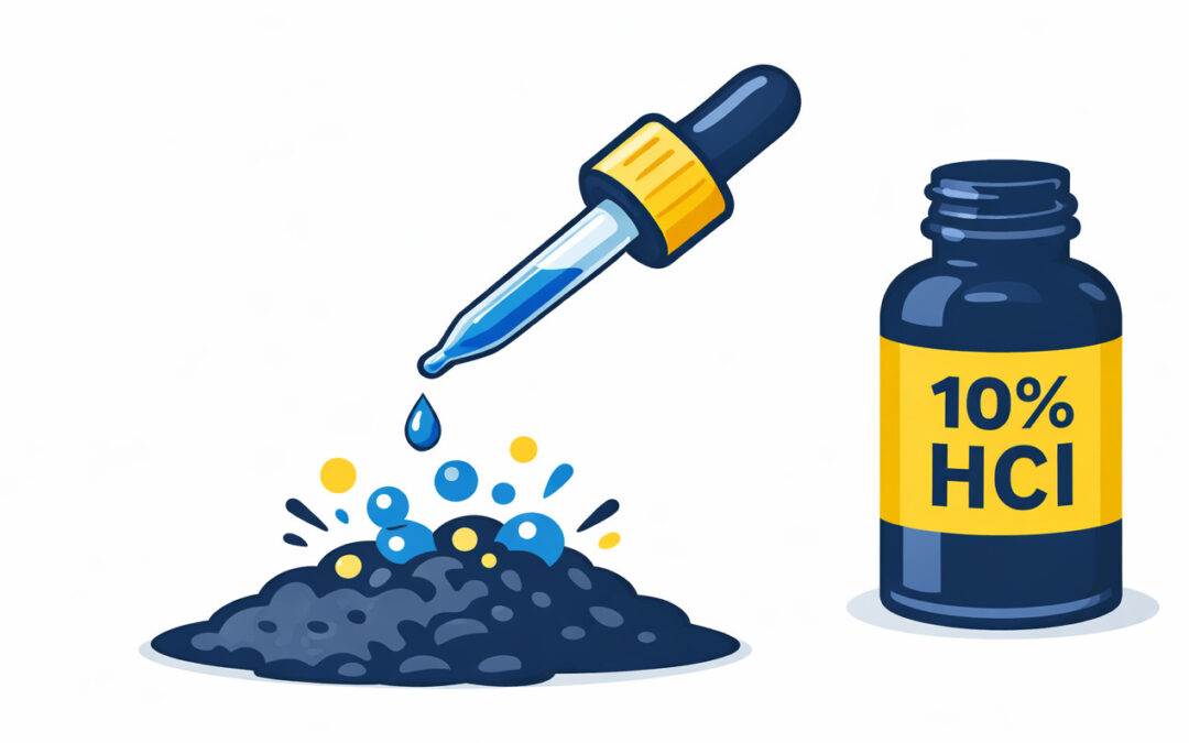 Salzsäuretest bei Böden (HCl-Test): Carbonatnachweis für die geotechnische Bodenansprache