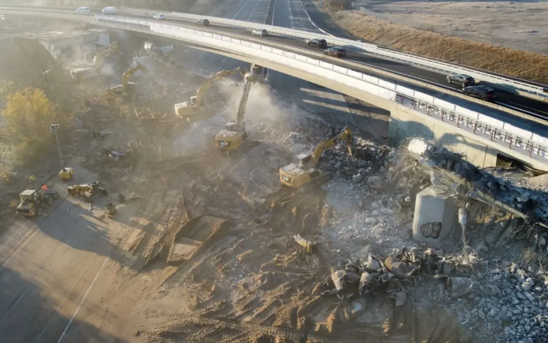 Brückenabbruch am Darmstädter Kreuz (Hessen)