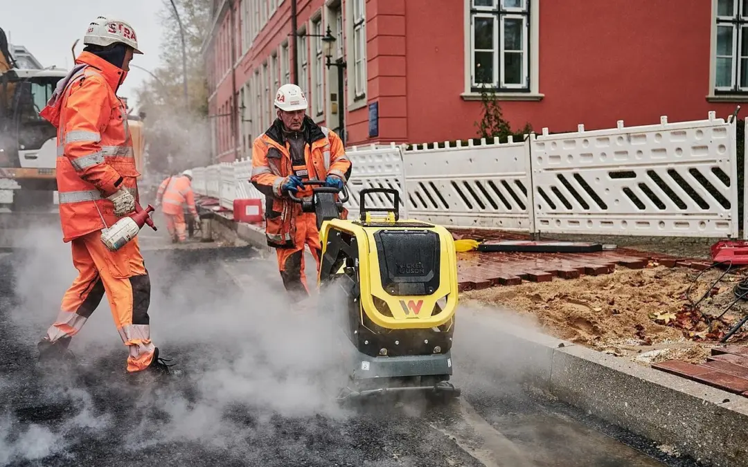 Wacker Neuson und STRABAG an der Hamburger Elbchausee