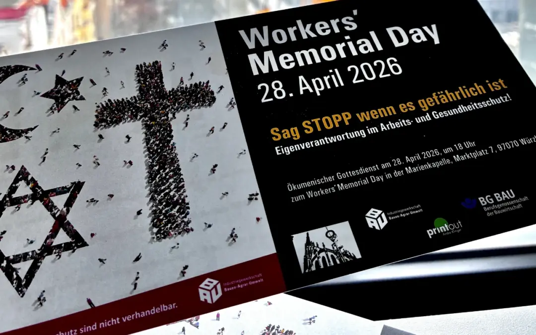 Gedenken an Opfer im Bauwesen: Workers‘ Memorial Day 2026