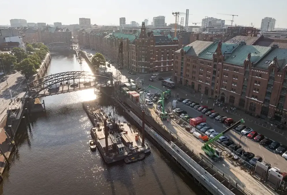 Kaimauer-Sanierung in der Hamburger Speicherstadt mit Spezialbeton