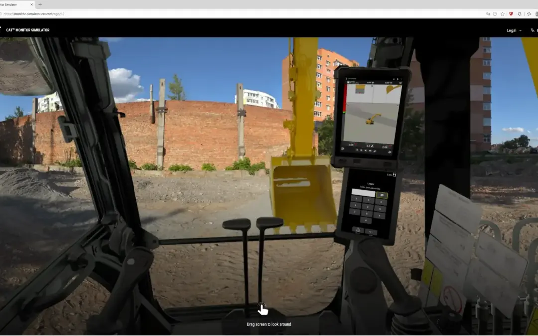 Cat Monitor Simulator für Baumaschinen ermöglicht „Trockentraining“