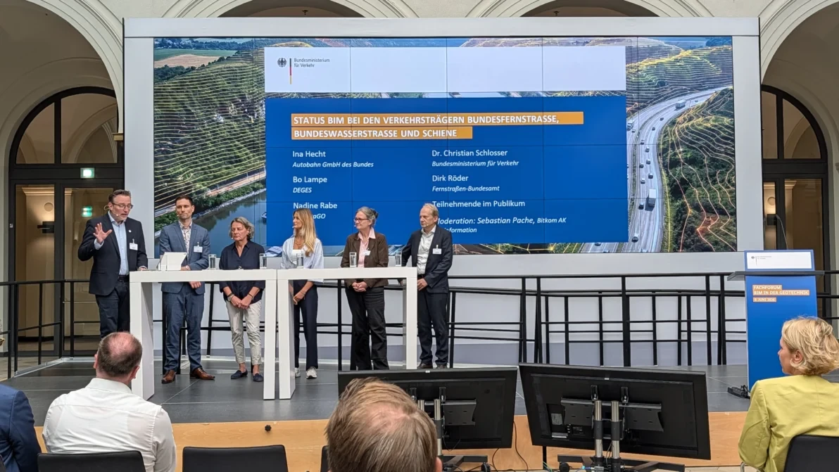 Fachforum BIM in der Geotechnik: Podiumsdiskussion. Bild (c) DEGES